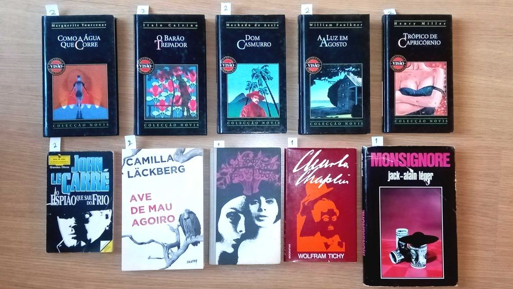 Vários livros (música, arte, literatura, técnicos, etc)