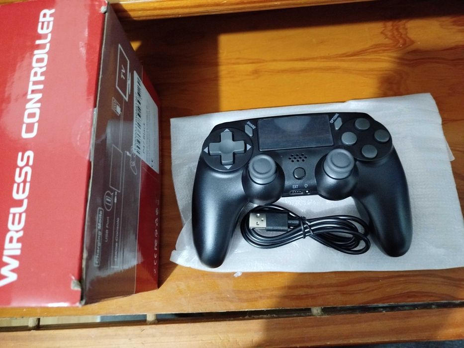 Comando NOVO PS4, PS3 e PC sem fios wireless Bluetooth, cabo incluído