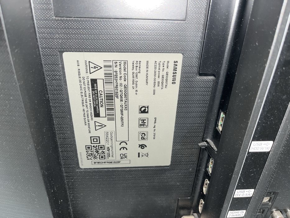 Samsung Q60T 50” avariada