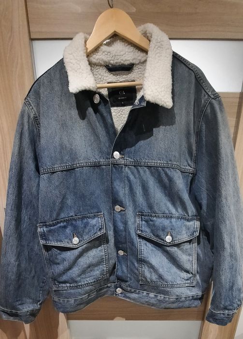 Kurtka jeansowa ocieplana C&A. Kurtka męska dzinsowa.