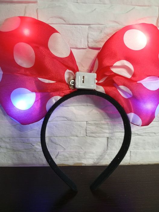 Opaska myszka Minnie świecącą LED