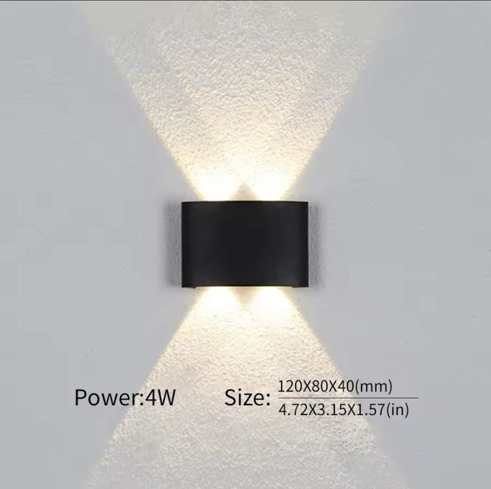 Светодиодный настенный светильник, бра IP65, 90-260 В