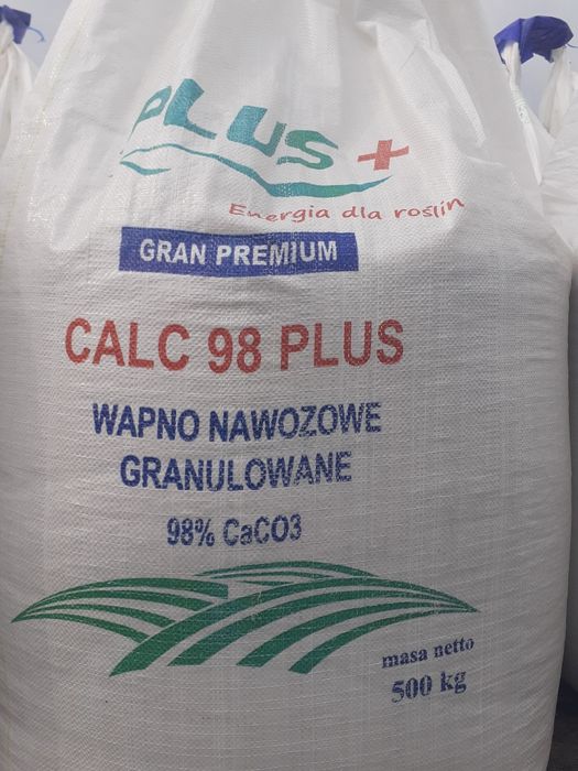 Nawóz wapniowy Calc plus oraz CalMag magnezowy 500 kg