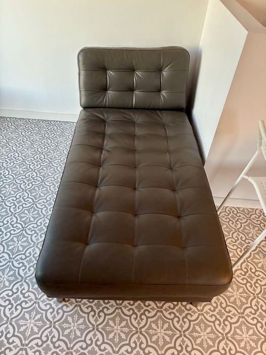 Vendo chaise longue em pele - LANDSKRONA
