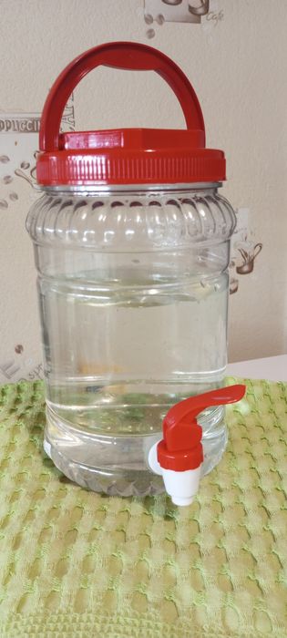 Пластикова банка з краником для комбучі, 2 літри. Чайний гриб у ПОДАРУНОК!!