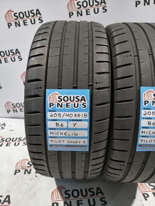 2 pneus semi novos 205-40R18 Michelin - Oferta dos Portes