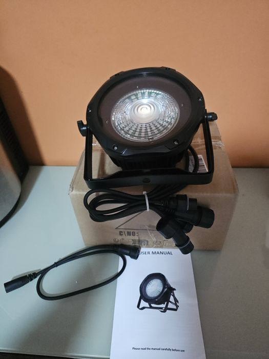 Luz de palco, 100W, controle DMX, fonte de luz RGB, à prova d'água, ZQ