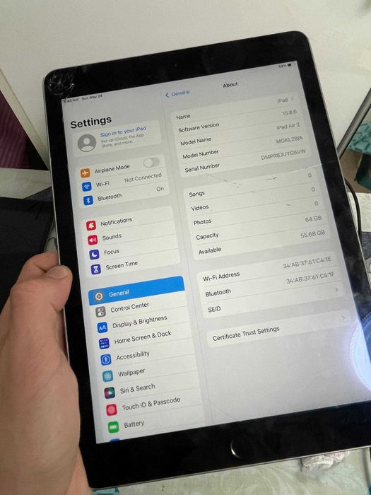 Ipad air 2 64gbb