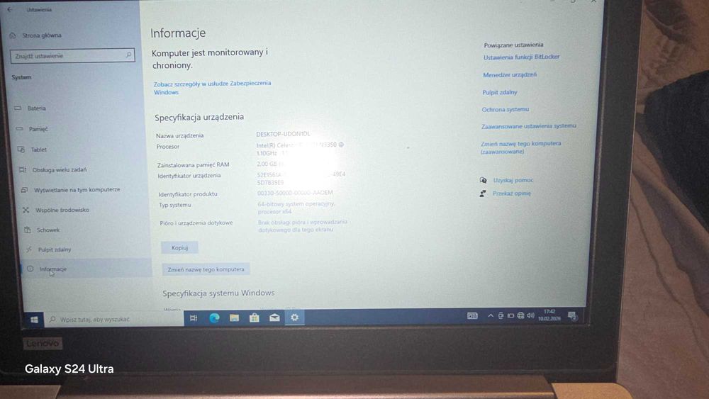 Laptop LENOVO IdeaPad 120S‑11IAP 81A4