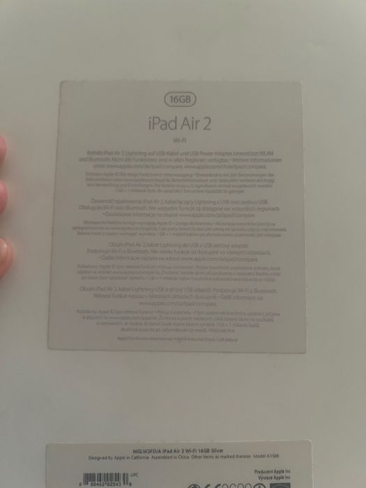 iPad Air 2 WiFi 16 gb, 10/10 + коробка, батарея тримає 45 хв