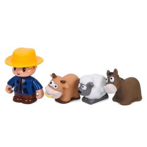 Трактор с прицепом музыка Limo Toy М 6303 Гозвірятка зеленый животными