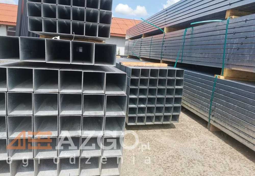 słupek do siatki paneli 6x4 60x40x1,2 2m 2,3m 2,6m 6x4 profil
