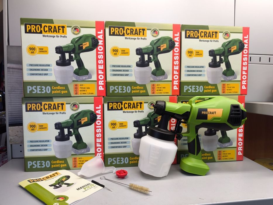Акумуляторний фарбопульт Procraft PSE30 (без акб та зп)