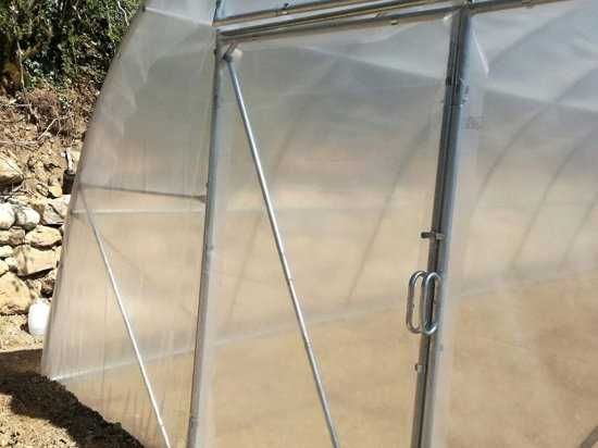 Estufa 6 x 60 m com cobertura 200 μm
