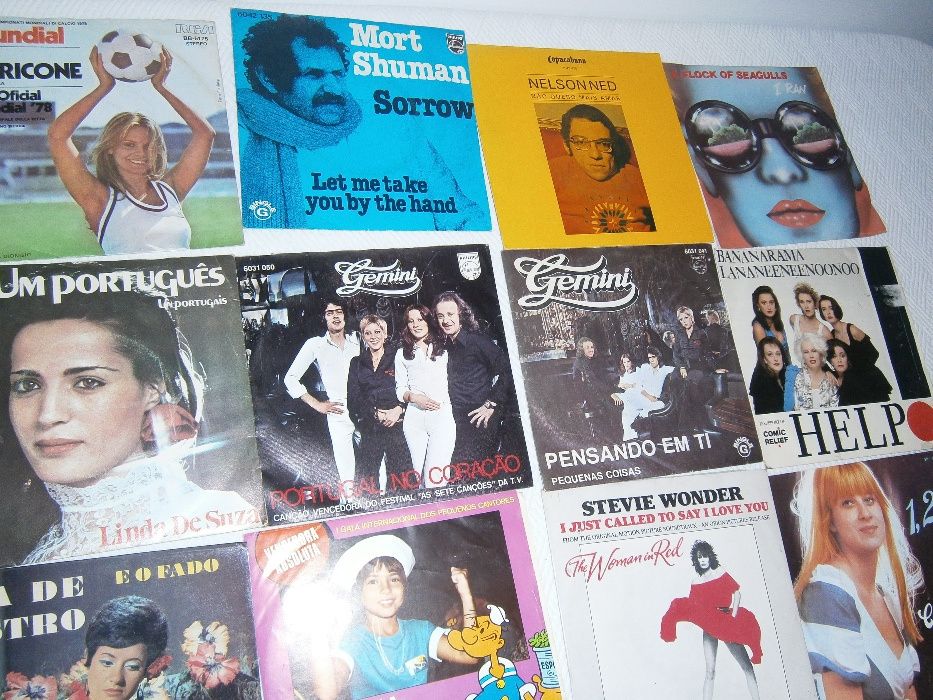 singles e LP antigos em vinil