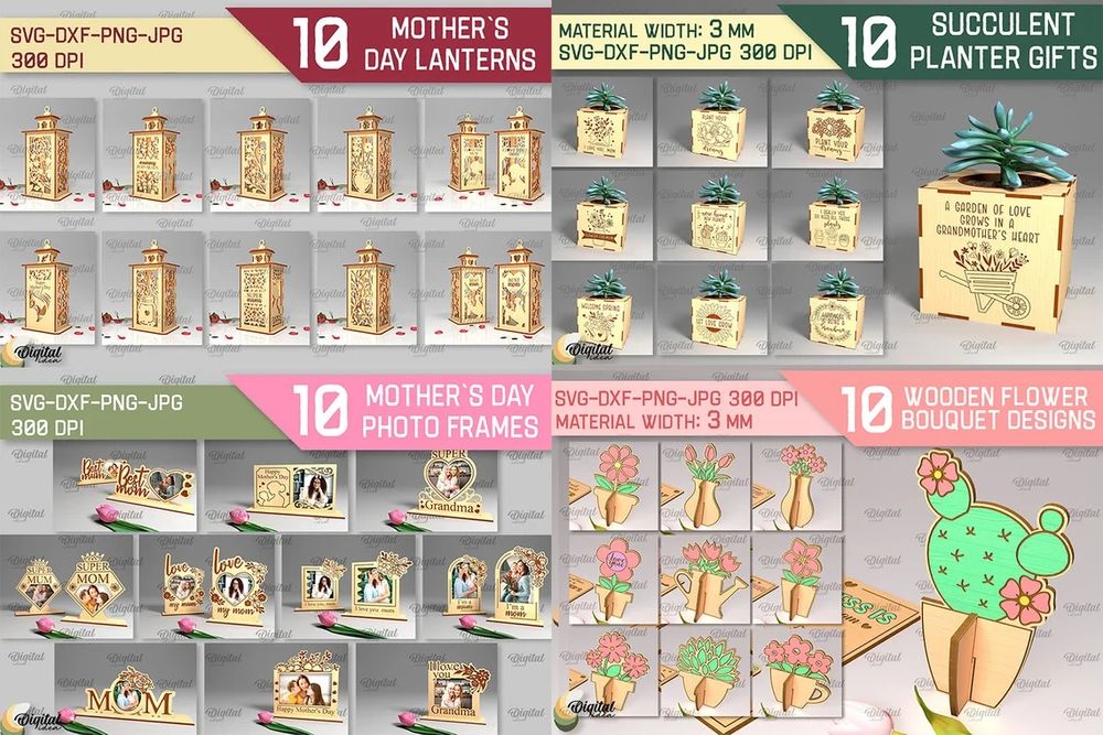 Dia da mãe - 160 ficheiros em vector para máquinas a laser

Dia da mãe