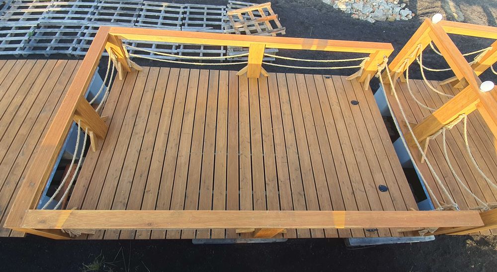 Pomost Pływający Pomosty Platforma Wyspa Rower wodny Katamaran
