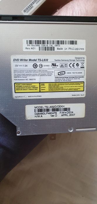 Nagrywarki do laptopów.