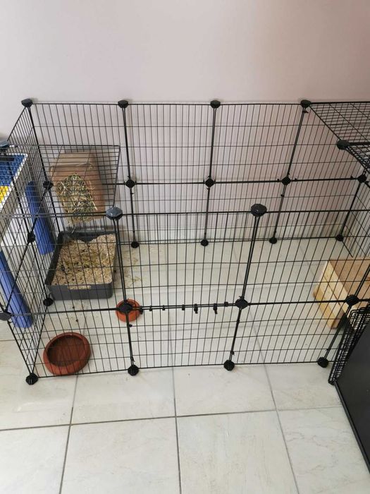 Wybieg NOWA Klatka Kojec dla KRÓLIKA Świnki Chomika PSA Modułowa DUŻA