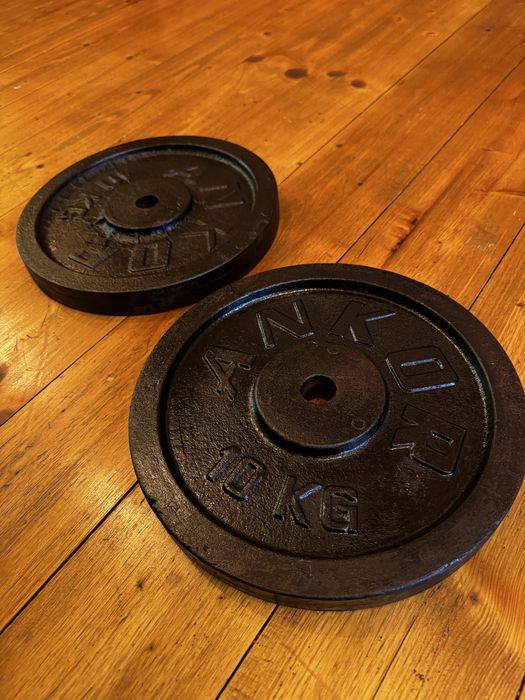 2x talerze żeliwne 10 kg