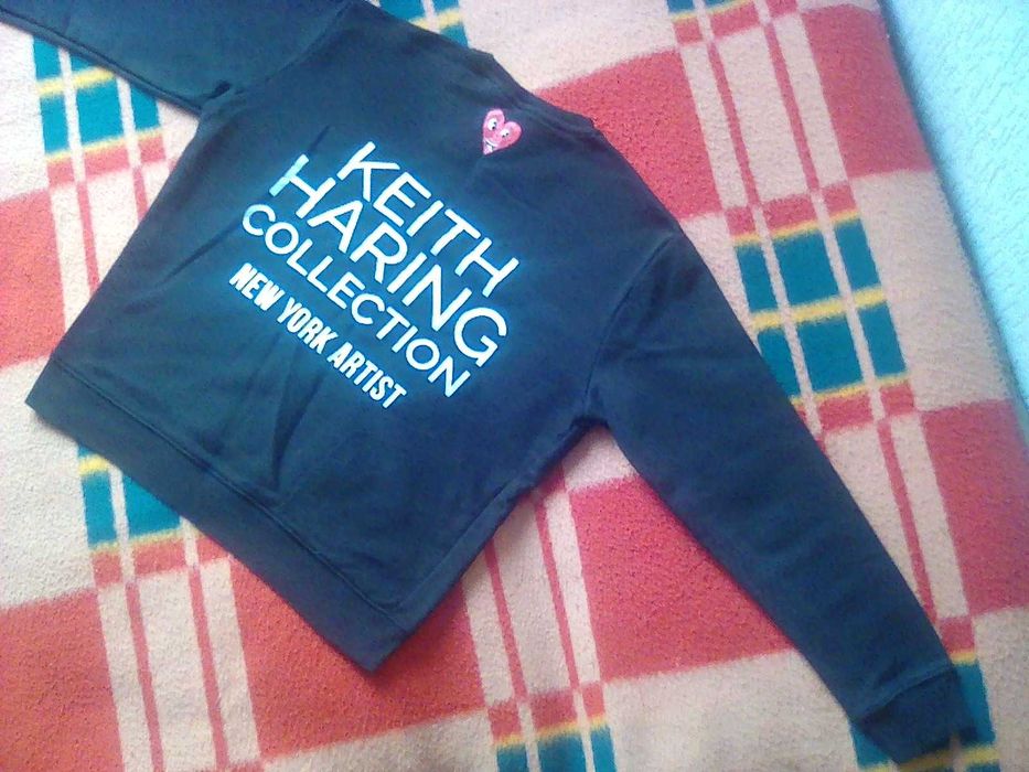 bluza czarna keith haring zara