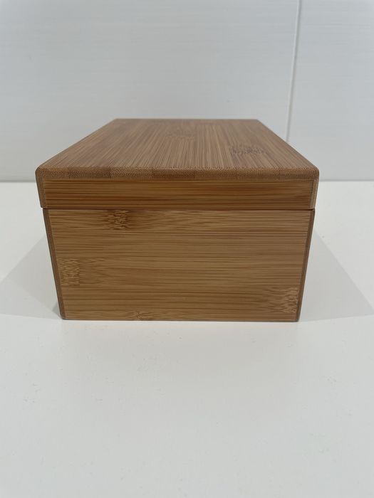 Caixa de chá bambu 6 divisórias Gato Preto