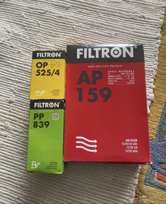 Filtr x 3 nowe zestaw