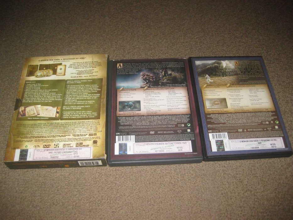 Colecção Completa em DVD "Senhor dos Anéis" Todos em Edição Especial!