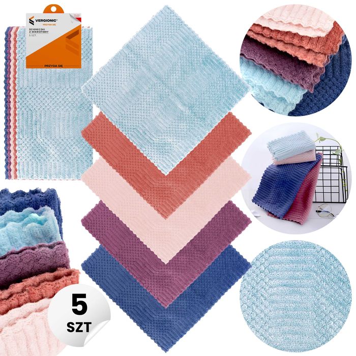 Ściereczki z mikrofibry 5 szt.