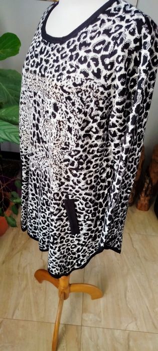 Tunika asymetryczna panterka