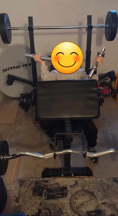 Ława/ Platforma do ćwiczeń, Gorilla Sports 100kg, czarny