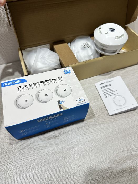 Новий Датчик диму WisuAlarm • Автономний • Комплект 3 шт
