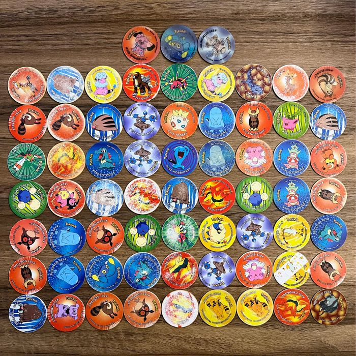 Pokémon Tazos (Attack, Voa, Sticker, League)