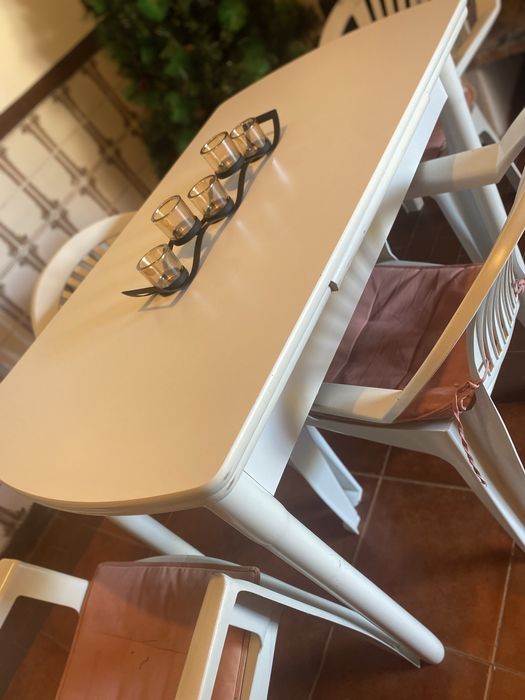 Mesa extesivel branca