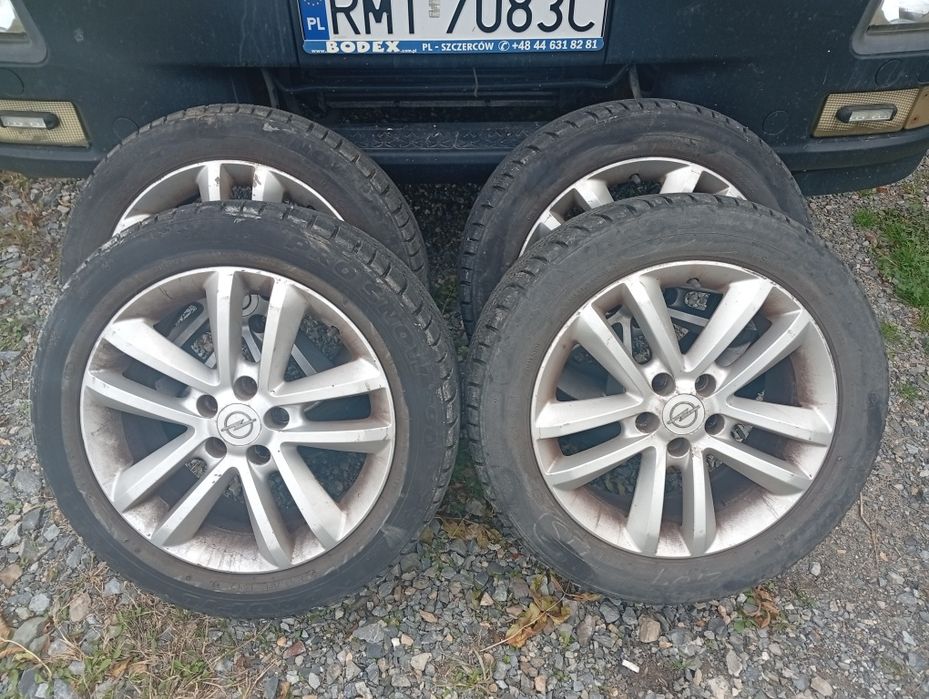 Alufelgi 5x110 r17 + opony zimowe profil 215/55/r17 225/50/r17 opel Vectra Zafira Signum OPC GTS Saab C Astra H