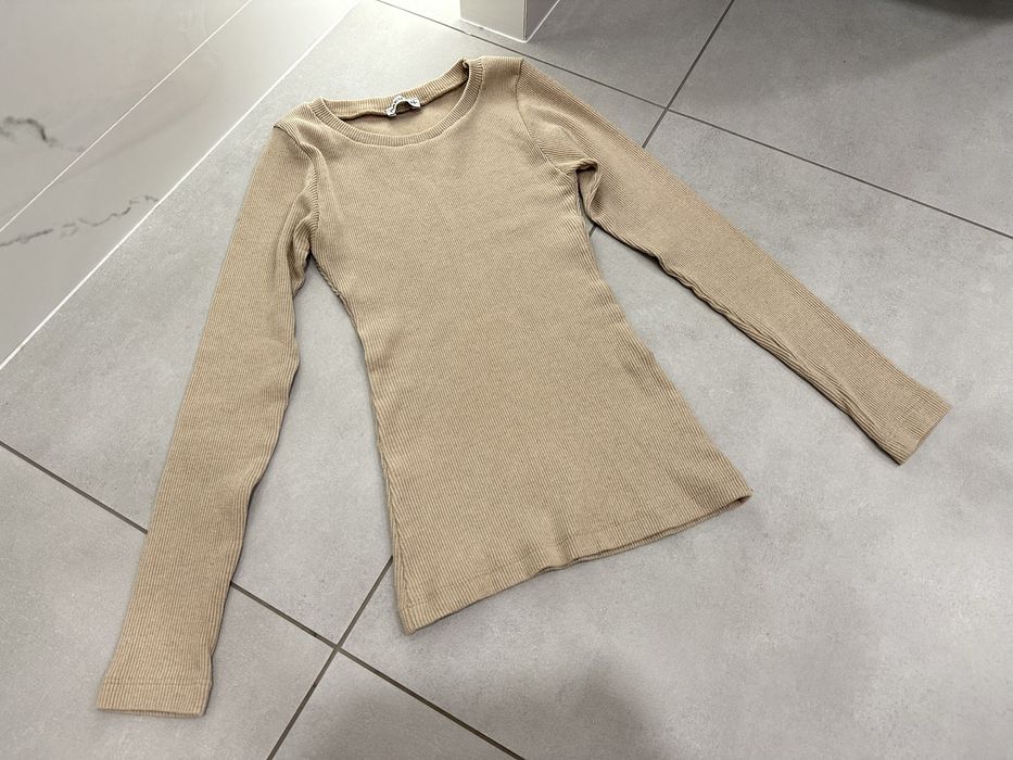 Bluzka z dkugim rękawem XXS beżowa pakuten