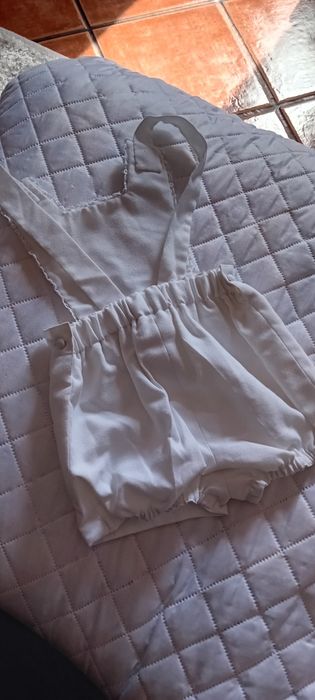 Fato cerimónia ou batizado todo branco para meninos  até  2 anos