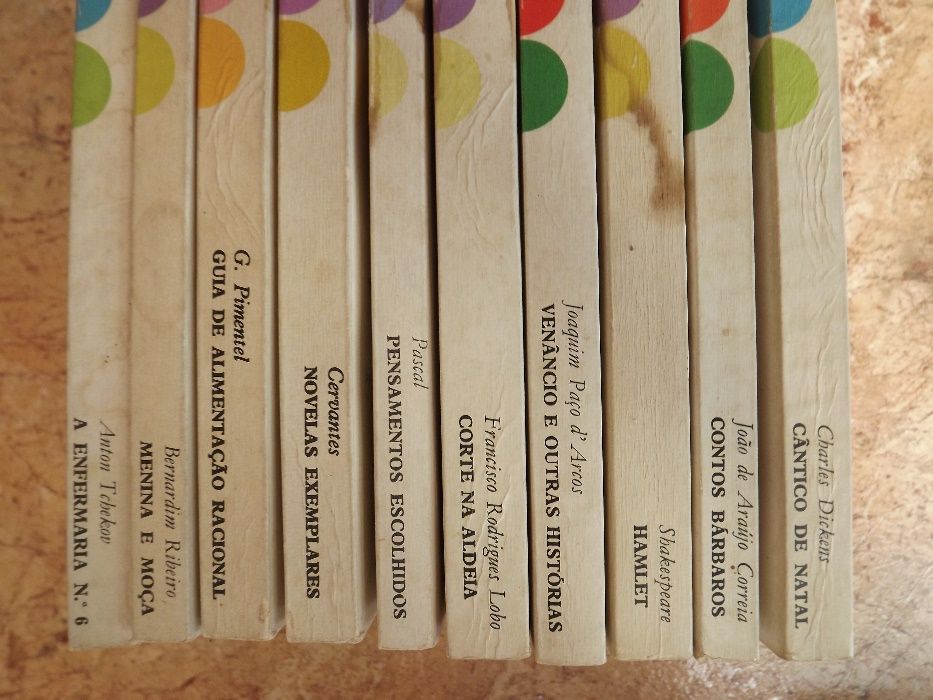 lote 89 livros de leitura e livros coleçao rtp