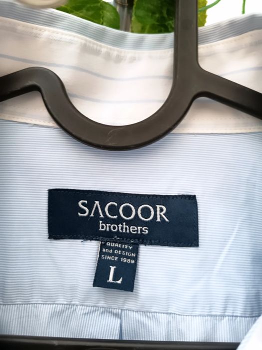 Camisa Azul com Riscas, de Homem