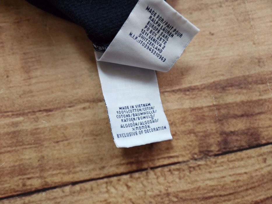 POLO RALPH LAUREN Sweter Męski Quarter Zip Granatowy r. L
