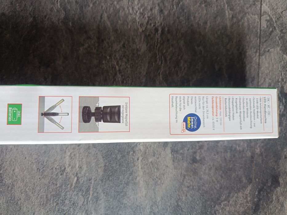 Parkside lampa/latarka LED
