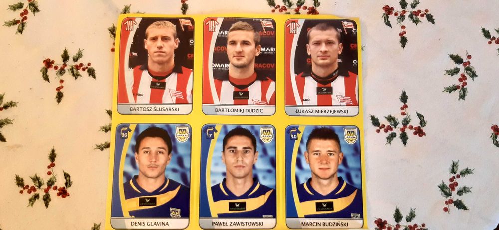 stare naklejki piłkarzy z 2011 roku, ekstraklasa