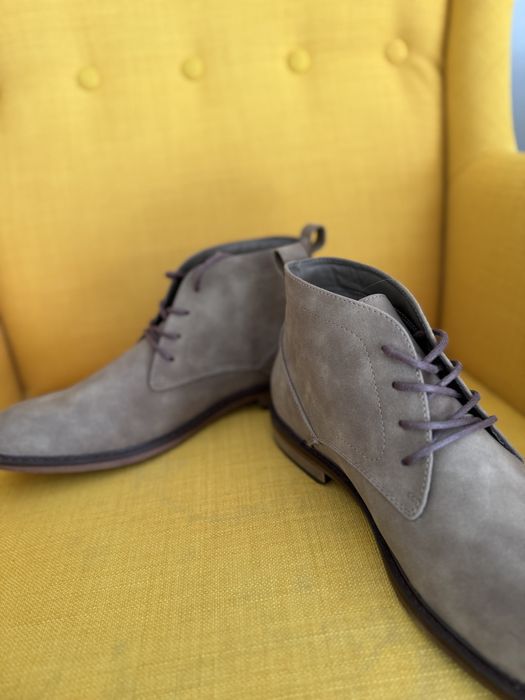 Męskie nowe półbuty botki jesienne brązowe eleganickie 44