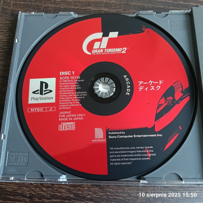 Gran Turismo 2 PS1 NTSC-J Japonia KOMPLET Stan idealny kolekcja