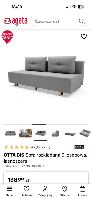 Sofa rozkladana agata meble