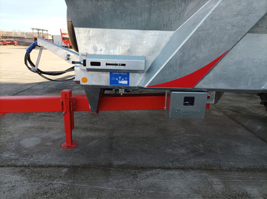 Reboque Espalhador de Estrume-Santamaria H135-Galvanizado-12t / 14m3