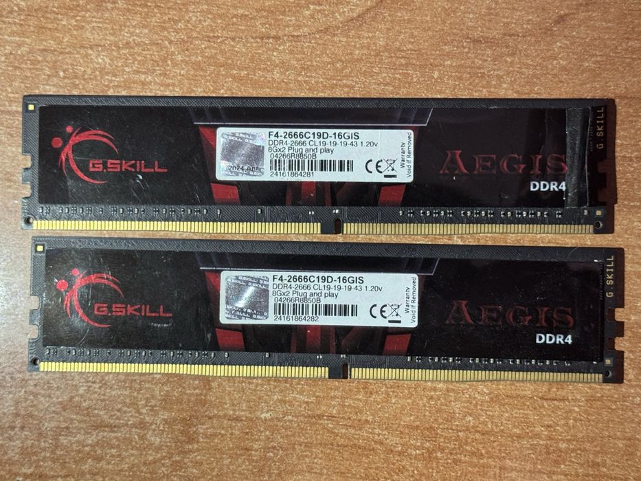 Оперативна памʼять G.Skill DDR4 2x8 - 2666
