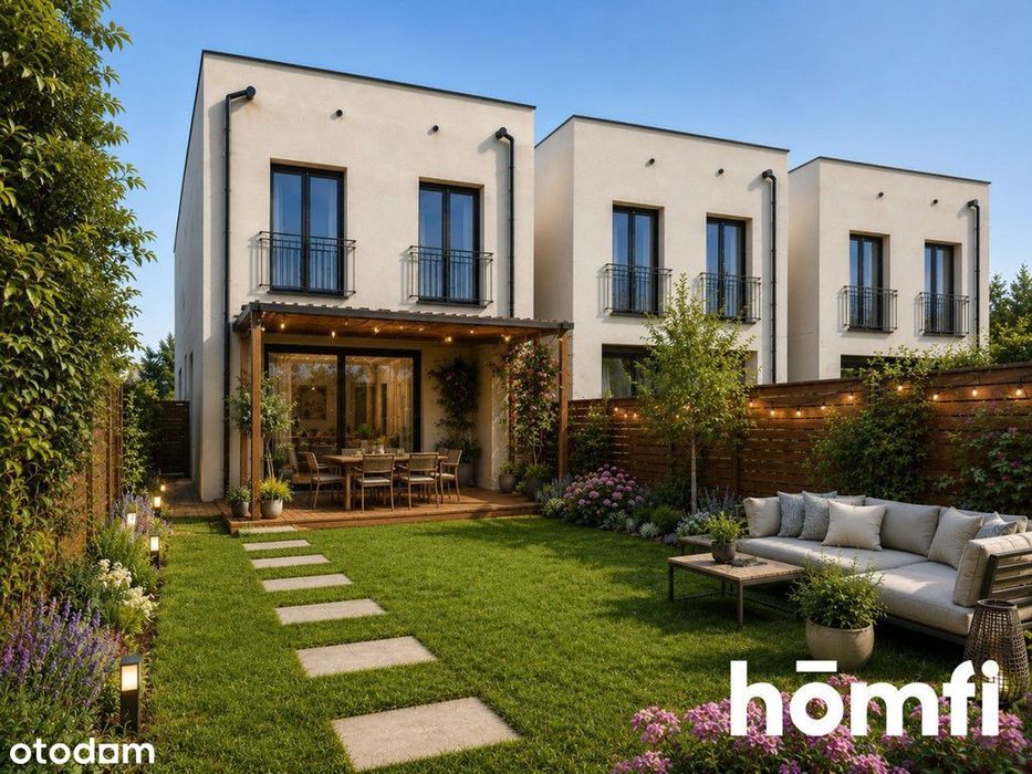Szereg 100 m² z ogrodem | Iwiny z widokiem na park