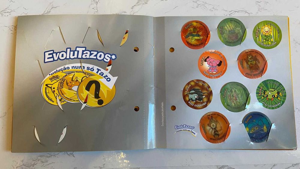 Caderneta Pokemon Tazos 3 + Tazos