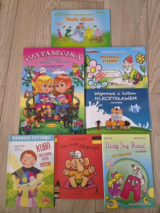 7 książeczek do nauki czytania i pisania z zadaniami